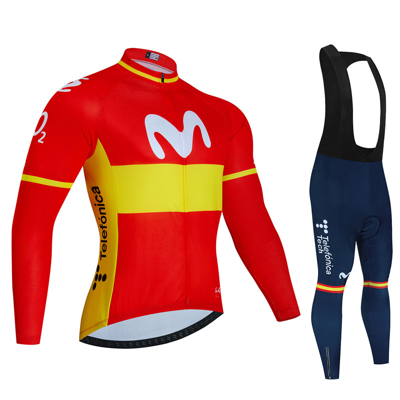 Spain Movistar Autumn Long Sle - Cycling Gear Brands 评论和价格