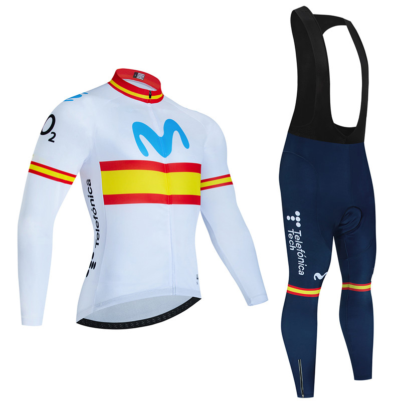 Spain Movistar Autumn Long Sle - Cycling Gear Brands 评论和价格