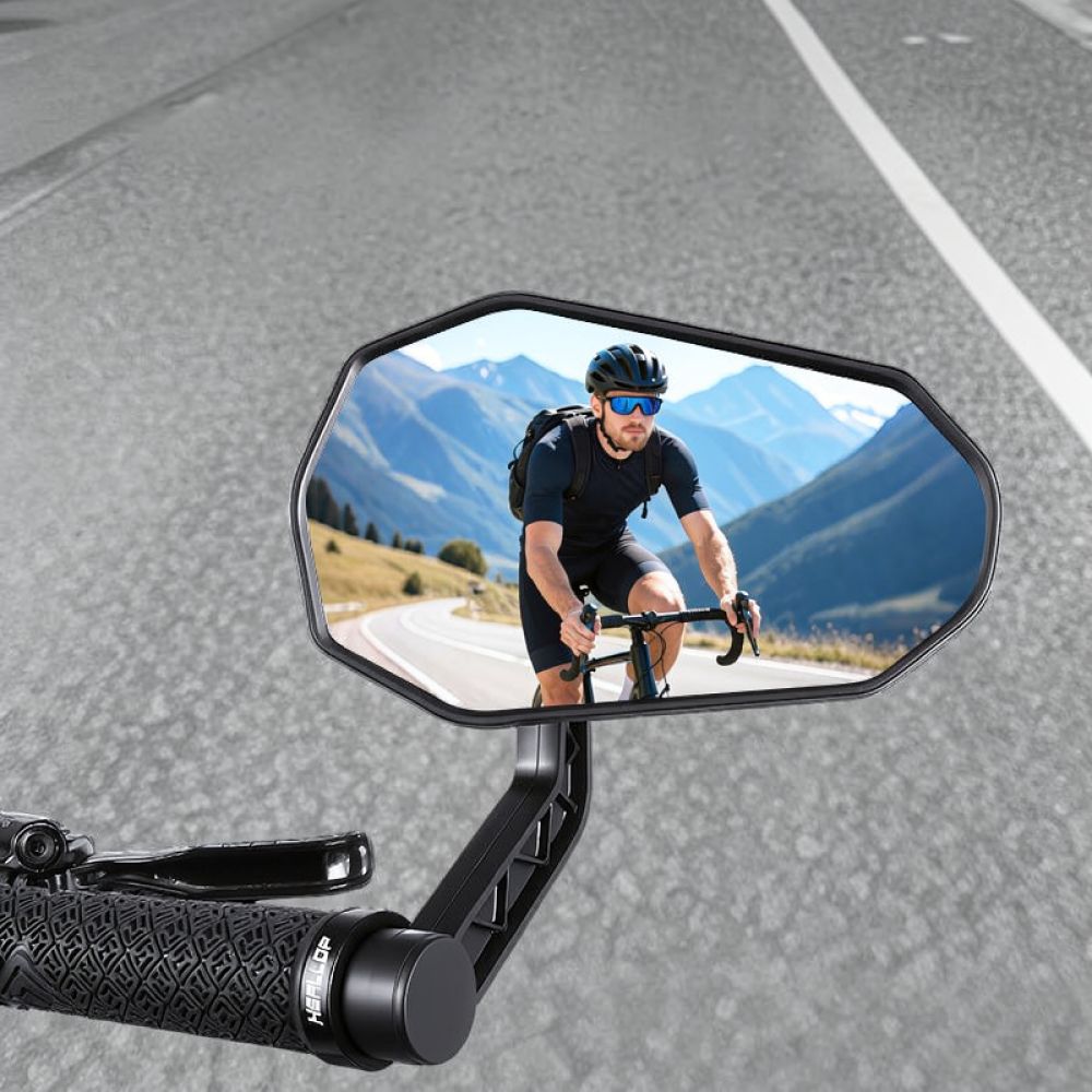 Wide View Bike Handlebar Mirro - Cycling Gear And Equipment 评论和价格